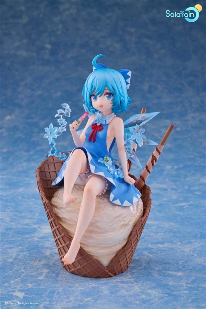 潮趣:《东方project》琪露诺 夏日冰精 手办 可爱小脚丫_甜点_蓝色