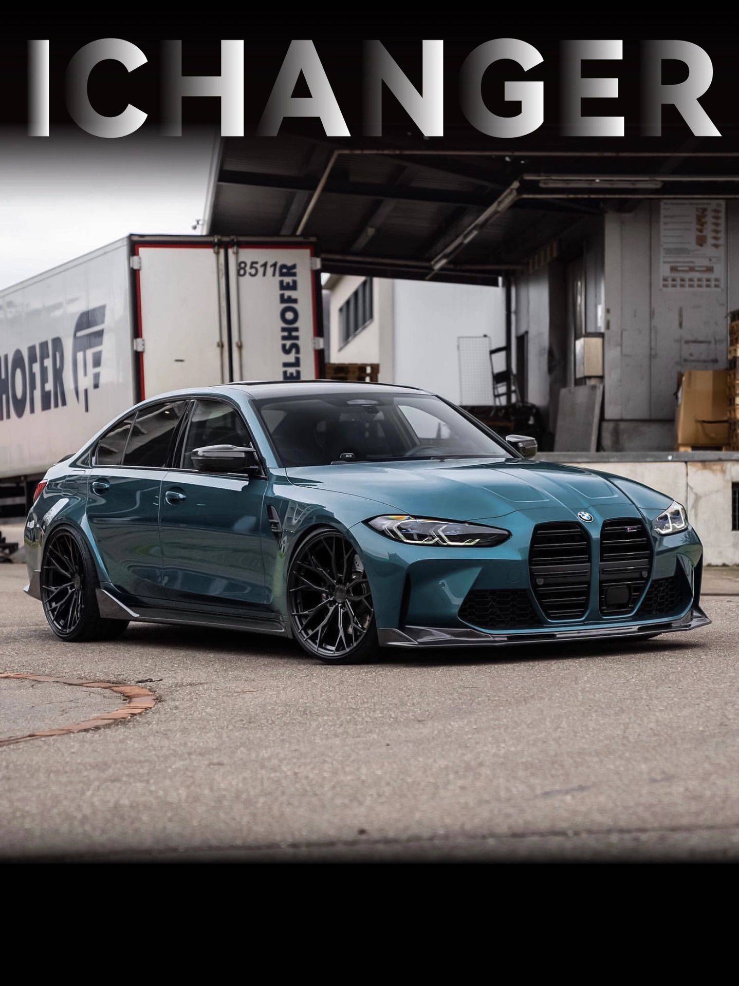 宝马ichanger改色膜阿瓦隆绿,低调有内涵的蓝绿色_mpower_气质_暗色