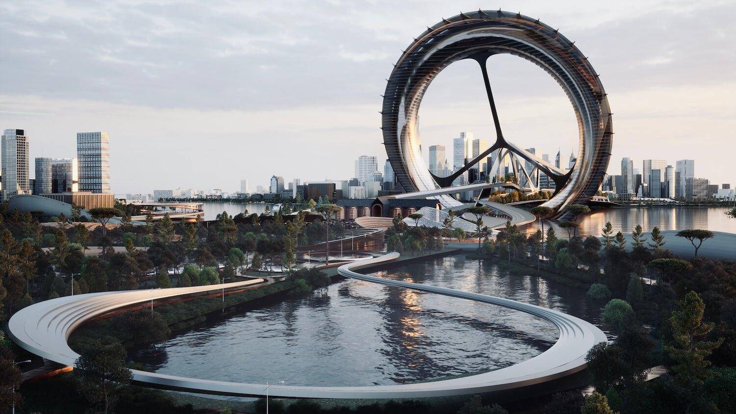 纽约将建600米摩天轮大楼,房间可以像摩天轮轿厢一样转动_建筑公司