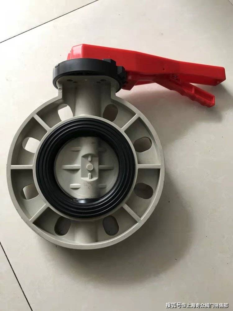 pph蝶阀dn100-pn10公斤对夹式连接塑料软密封_法兰_驱动_介质