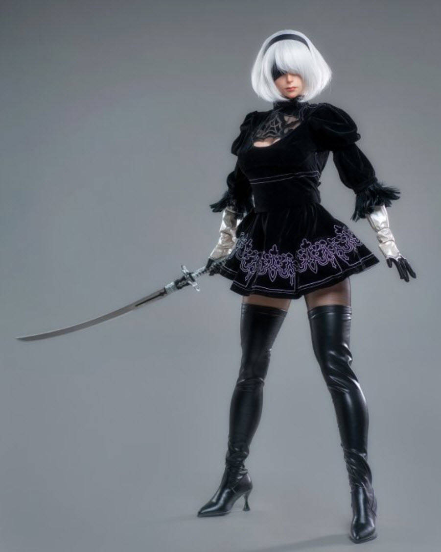 最后一问:animedoll th推出《尼尔:机械纪元》2b的1:1等身人偶,身高