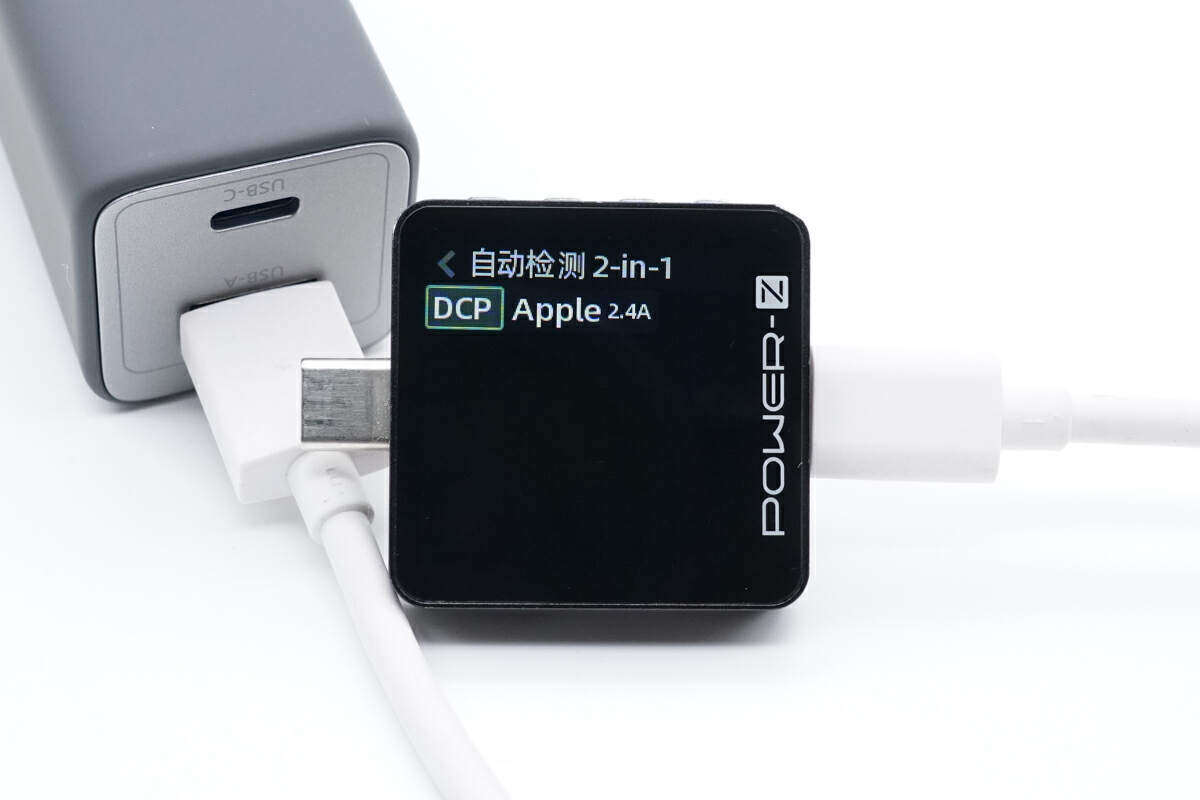 使用chargerlab power-z km003c测得usb-c口支持fcp,scp,afc,qc3.