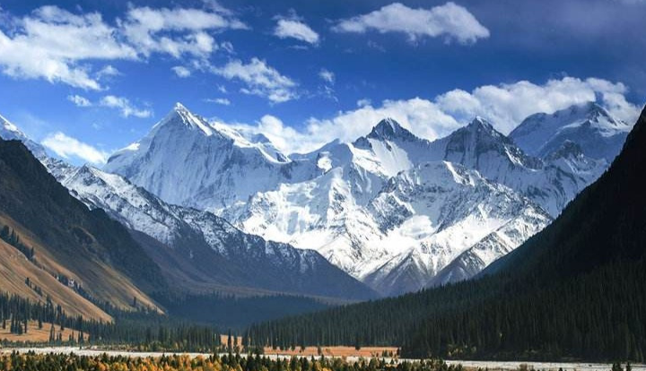 那冰峰,那峡谷,那淙淙溪流诗歌原创,作者,潭影_汗腾格里峰_的传说