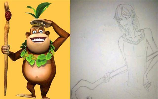 《熊出没》全员拟人化,吉吉国王秒变"野人",熊二调戏起了团子_熊大