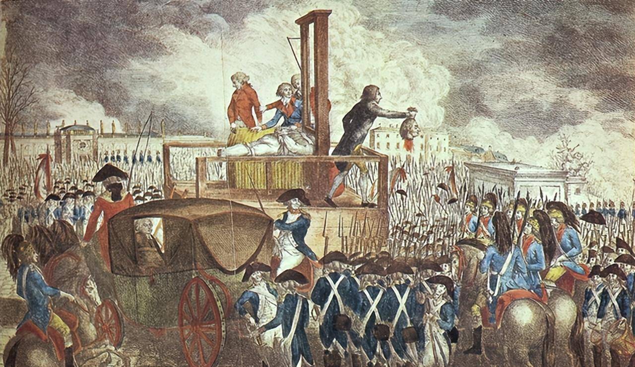 先是法国国王路易十六被处死,后来在1793年1月21日法国,英国和西班牙