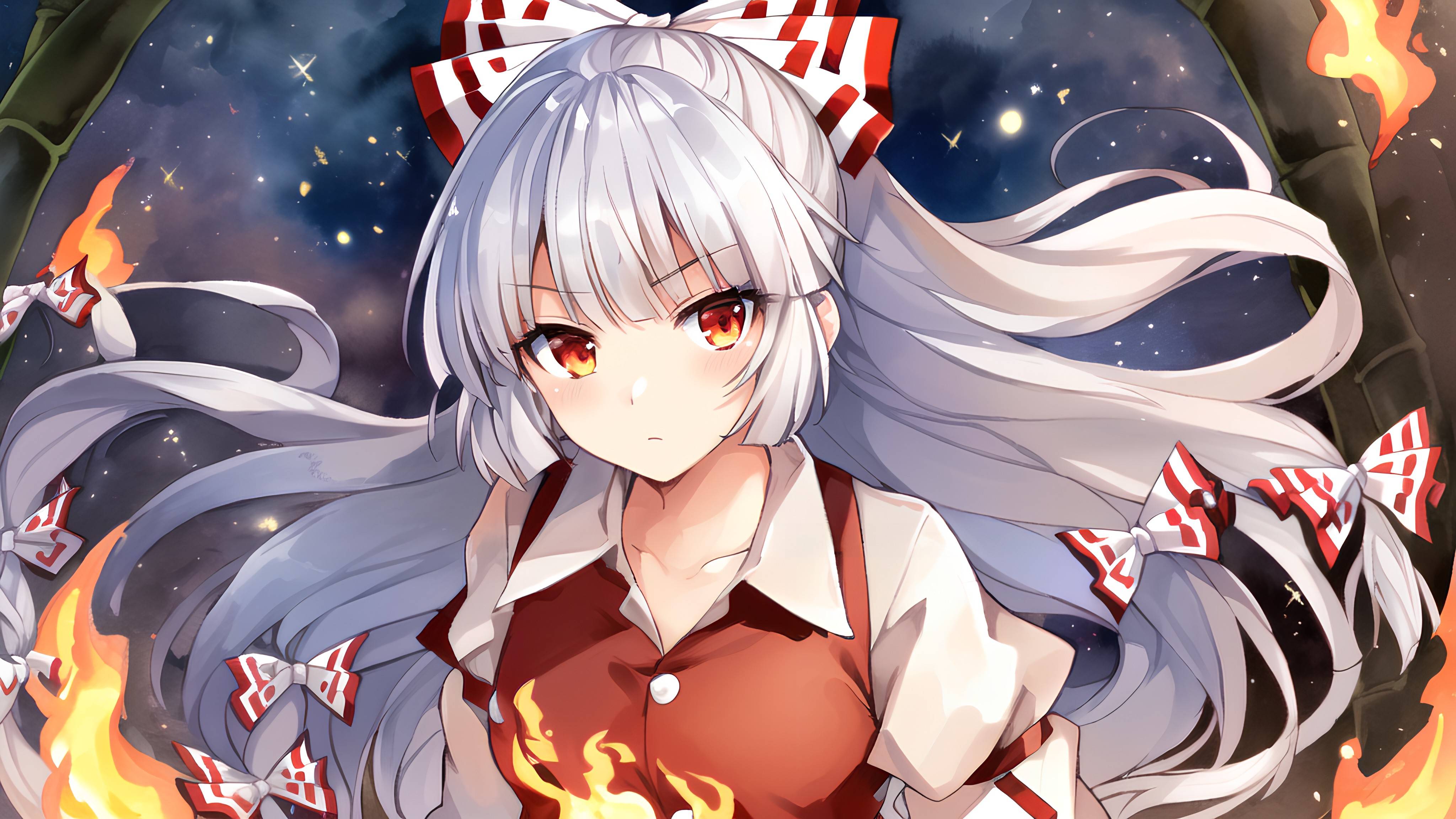 壁纸分享——东方project:藤原妹红