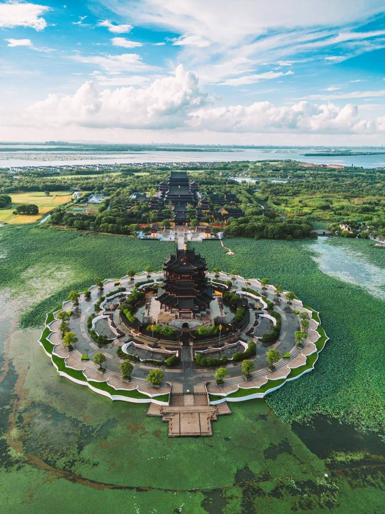 水上莲花寺惊艳全国-水天佛国重元寺_寺庙_风景_摄影