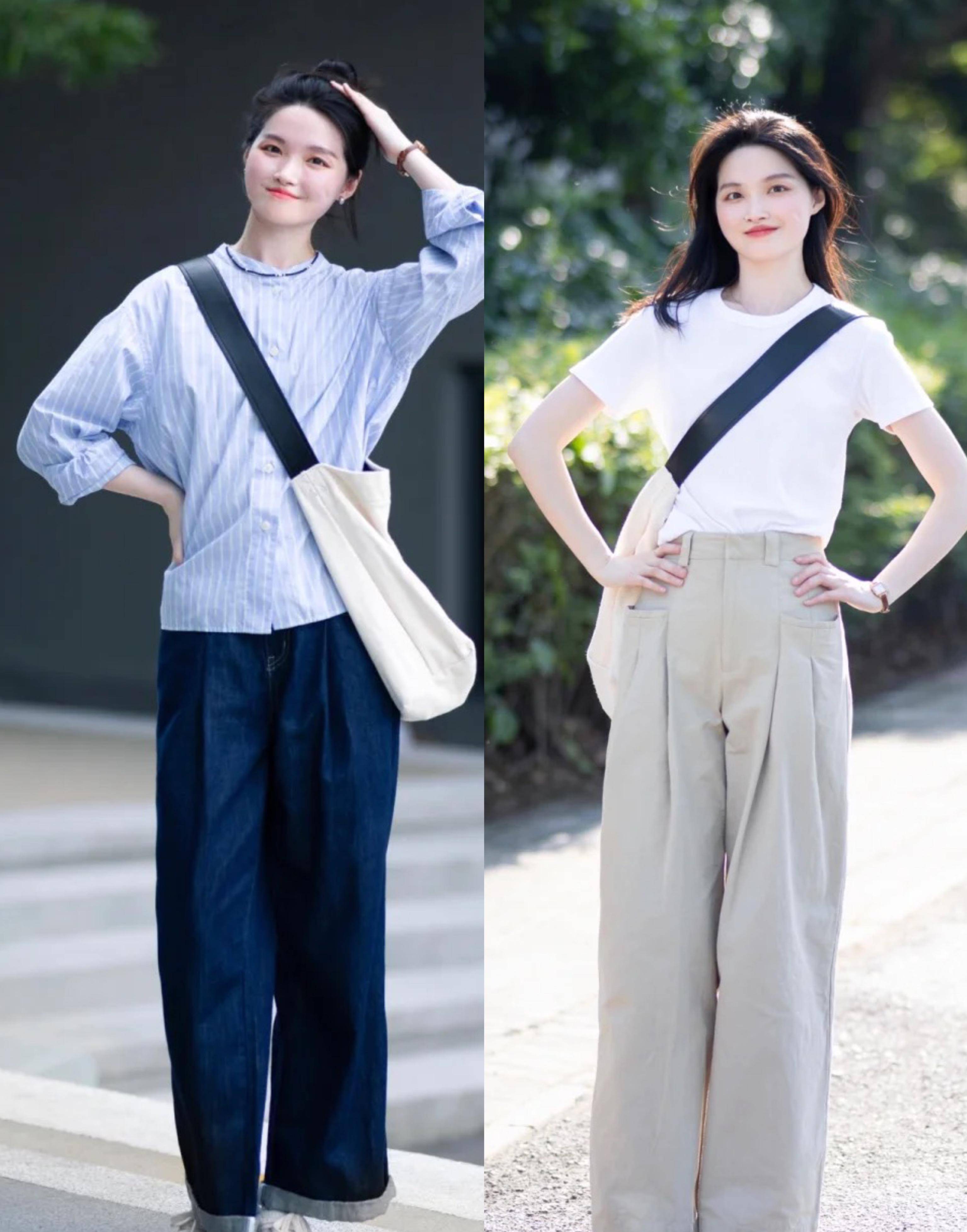 夏季流行:高腰裤搭配短上衣,小个子显高显瘦又时尚!