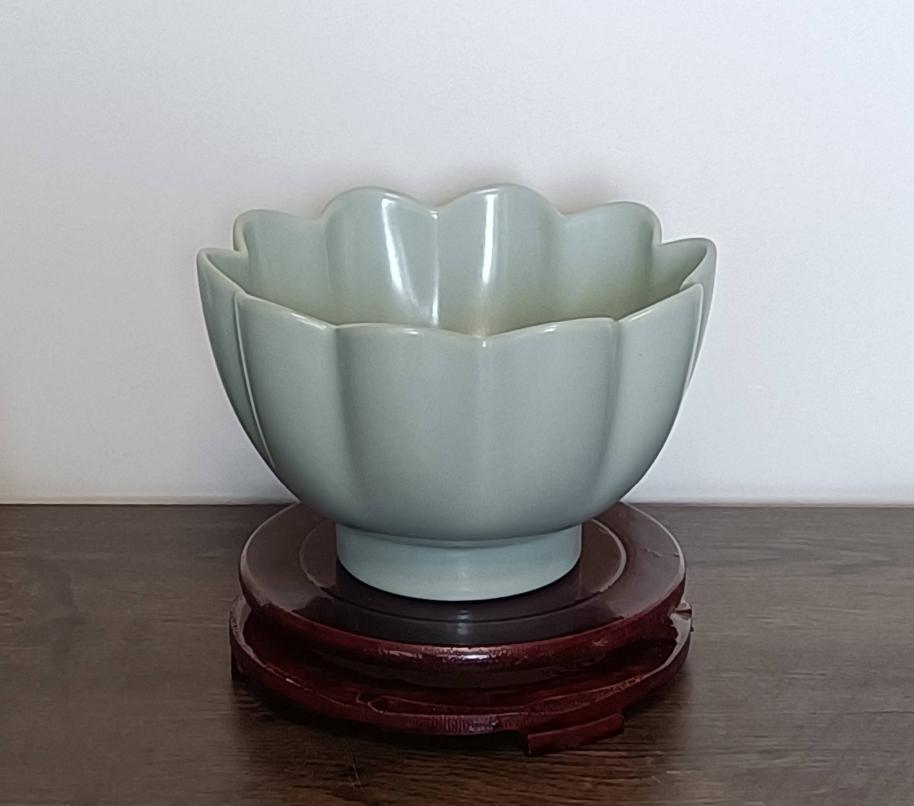 汝瓷大师王国奇力作仿古釉莲花碗