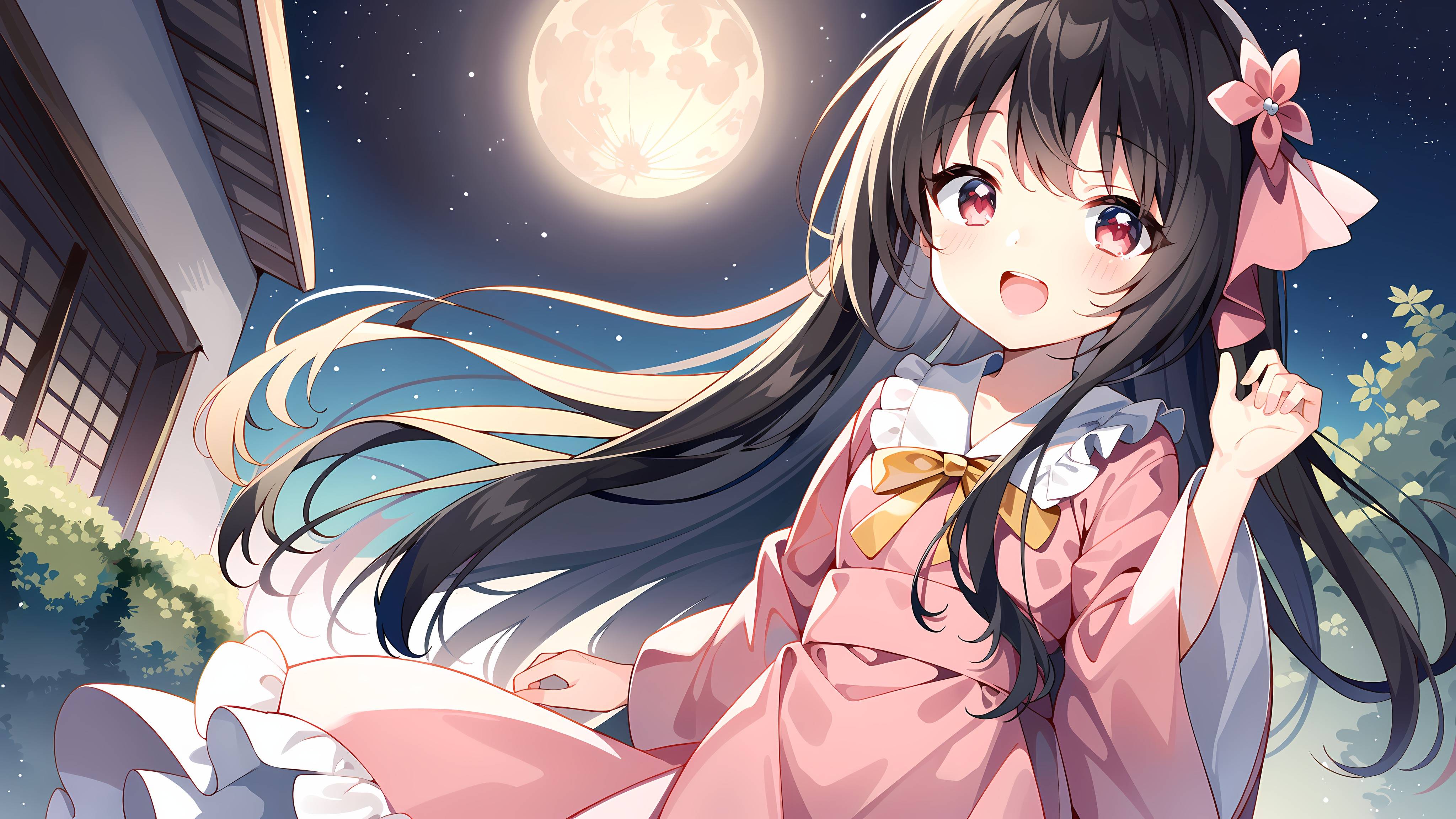 壁纸分享——萝莉化:幻想乡_铃仙_月球_蓬莱山辉夜