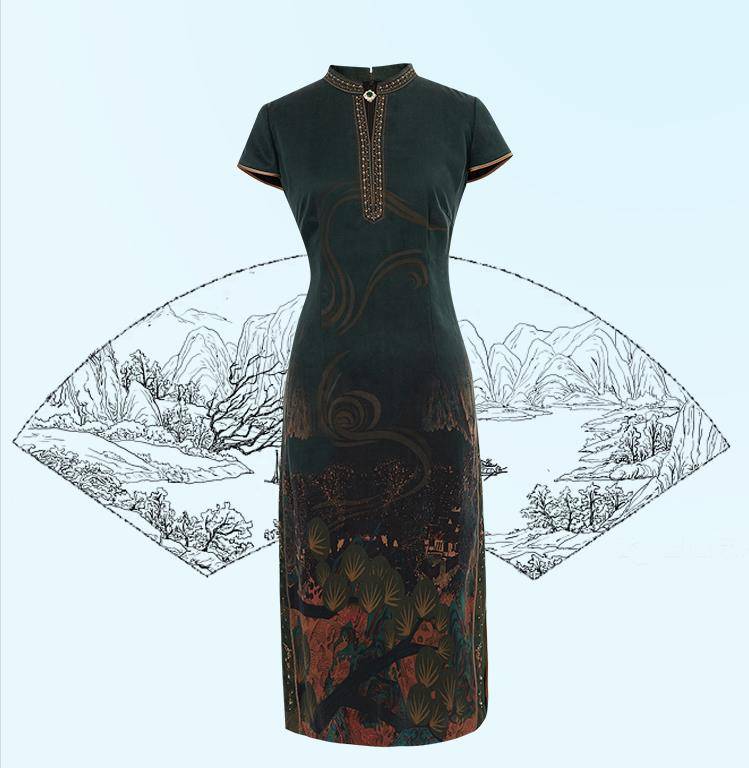 旗袍美人如画_设计_传承_镂空