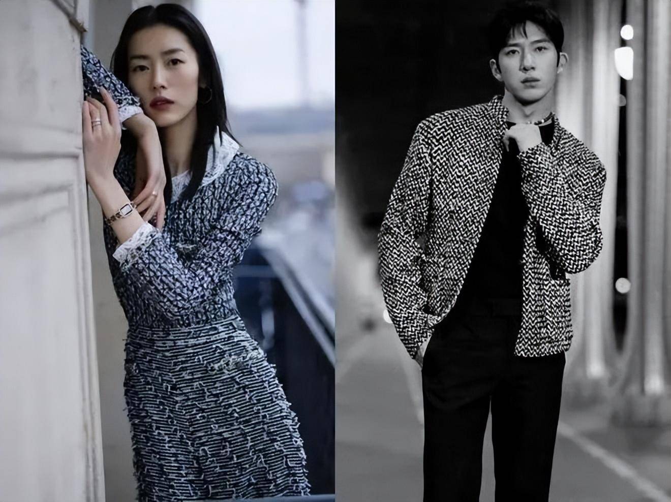 阔太奚梦瑶台下看秀vs超模刘雯台上走秀:国模人生大不同_高定_何穗