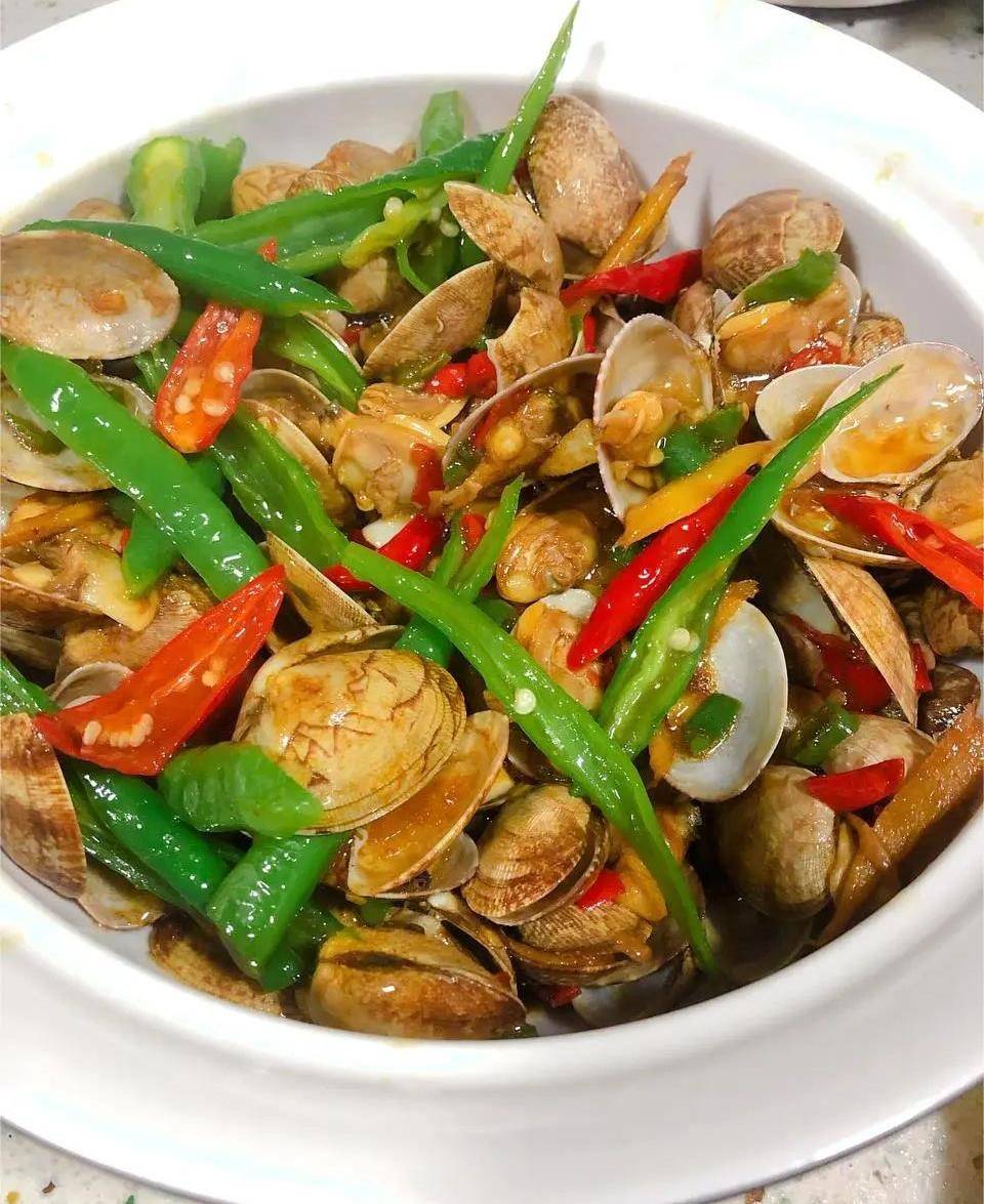 5分钟快手菜!秒杀路边摊的爆炒花甲～好吃到爆_做法_酱汁_味道