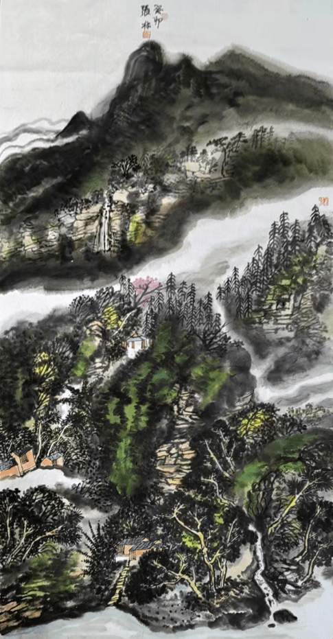 心灵与自然的对话——观著名书画家张林佳作_美术家协会_艺术_山东