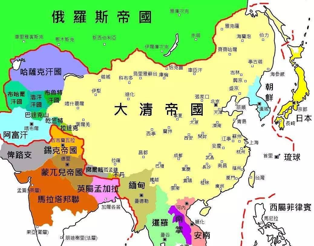 清朝面积达到1314平方公里时,是哪位皇帝在位?