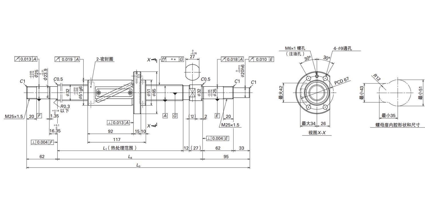 nsk 滚珠丝杠 小型fa系列 ma.fa.