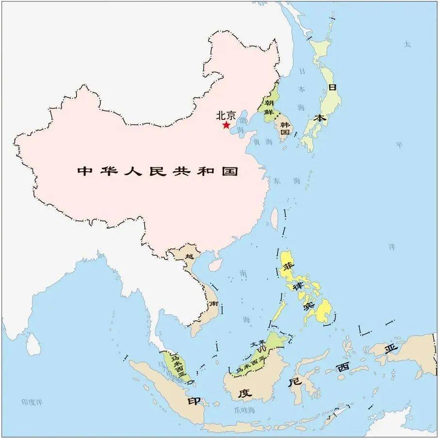 中国有哪八个海上邻国？