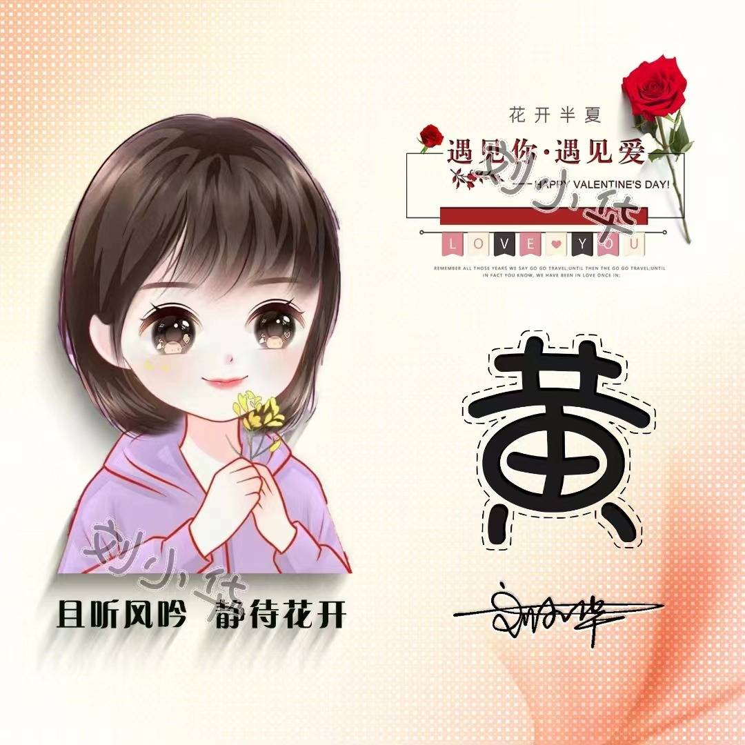 你该换个微信头像了,新款39张情侣卡通姓氏头像,有你的吗?