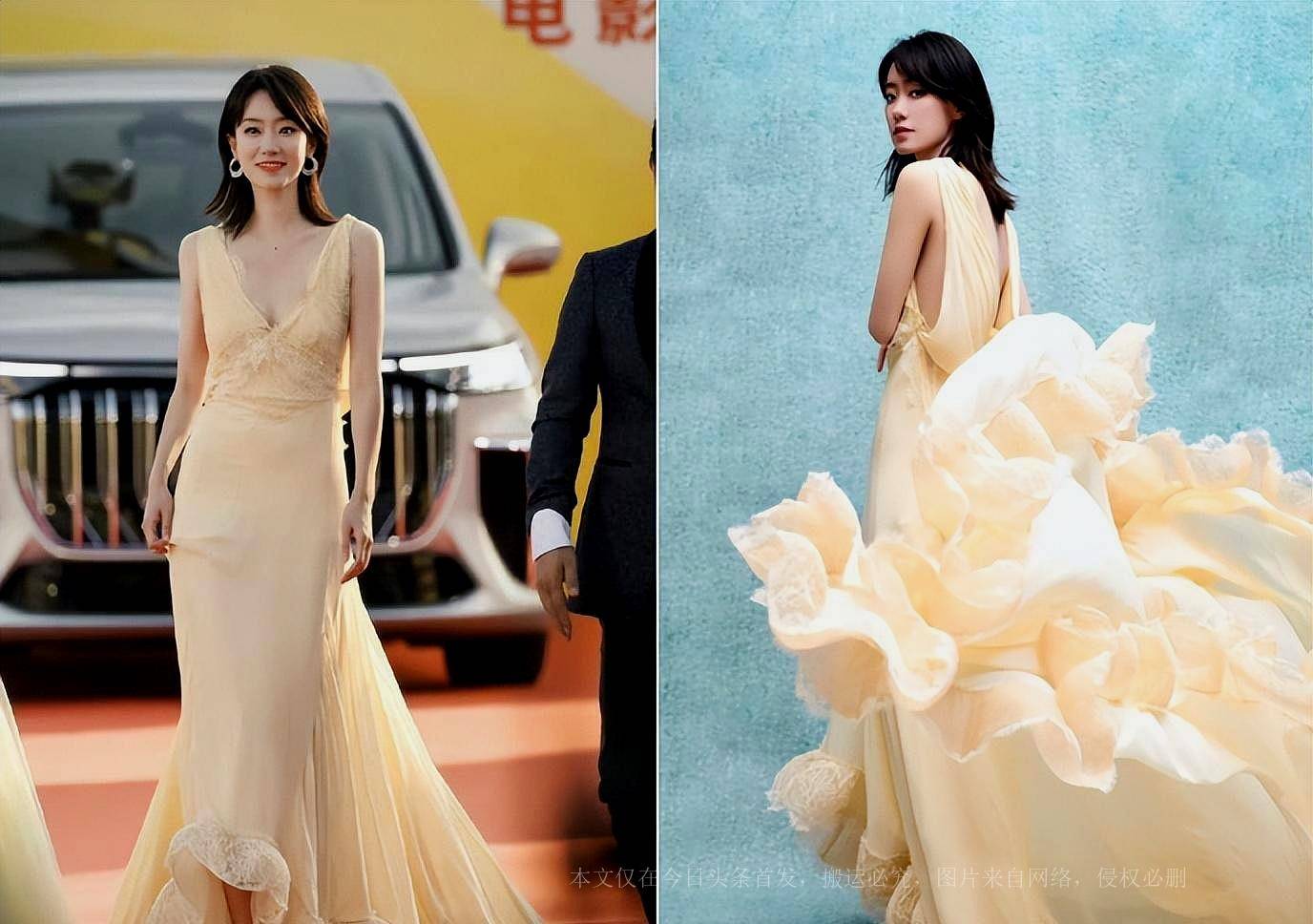 穿抹胸秀上围,曾黎透视衣太妩媚,黄渤张小斐当众热舞_金鸡_造型_明星