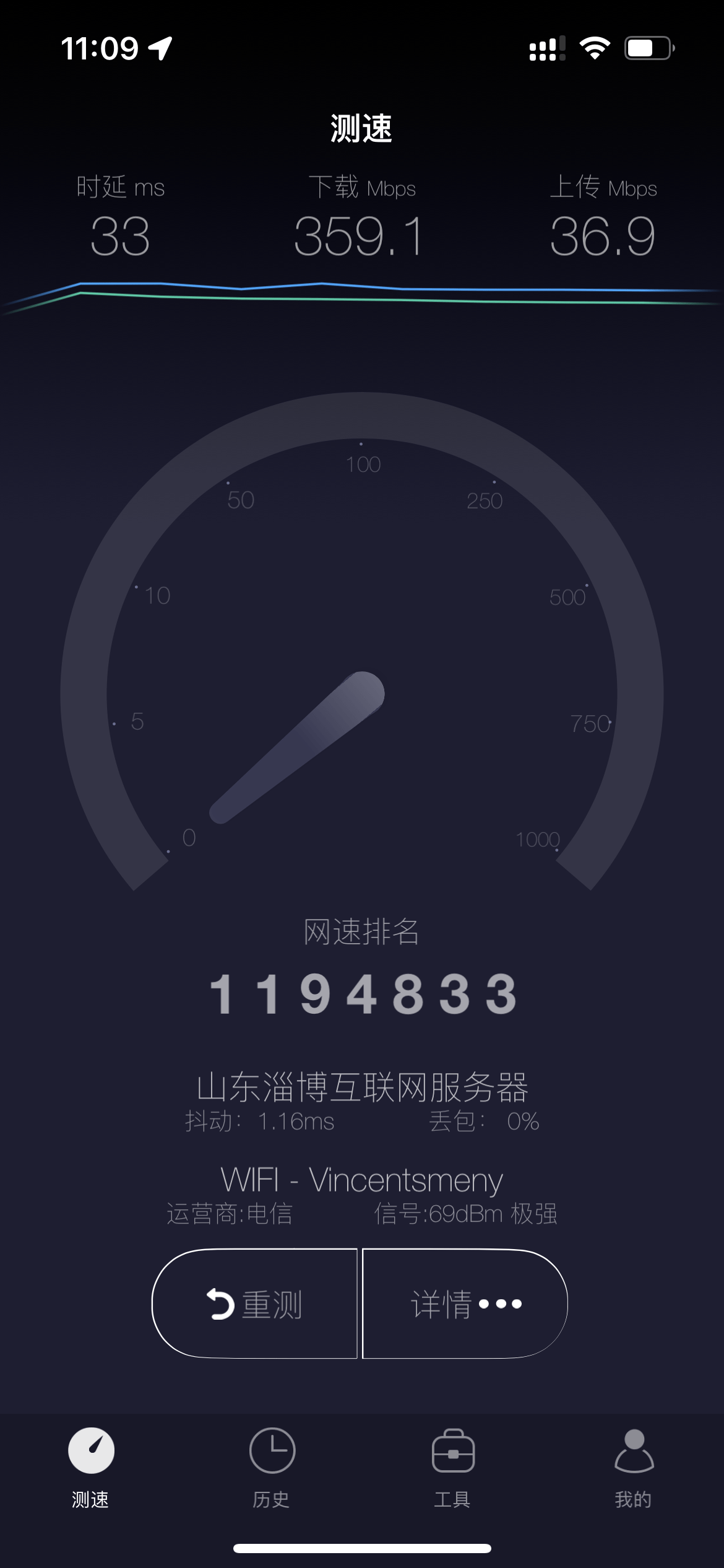 满足你的极速想象！锐捷蜂鸟旗舰版子母路由器，穿墙利器｜两堵墙后跑满500M信号全覆盖！