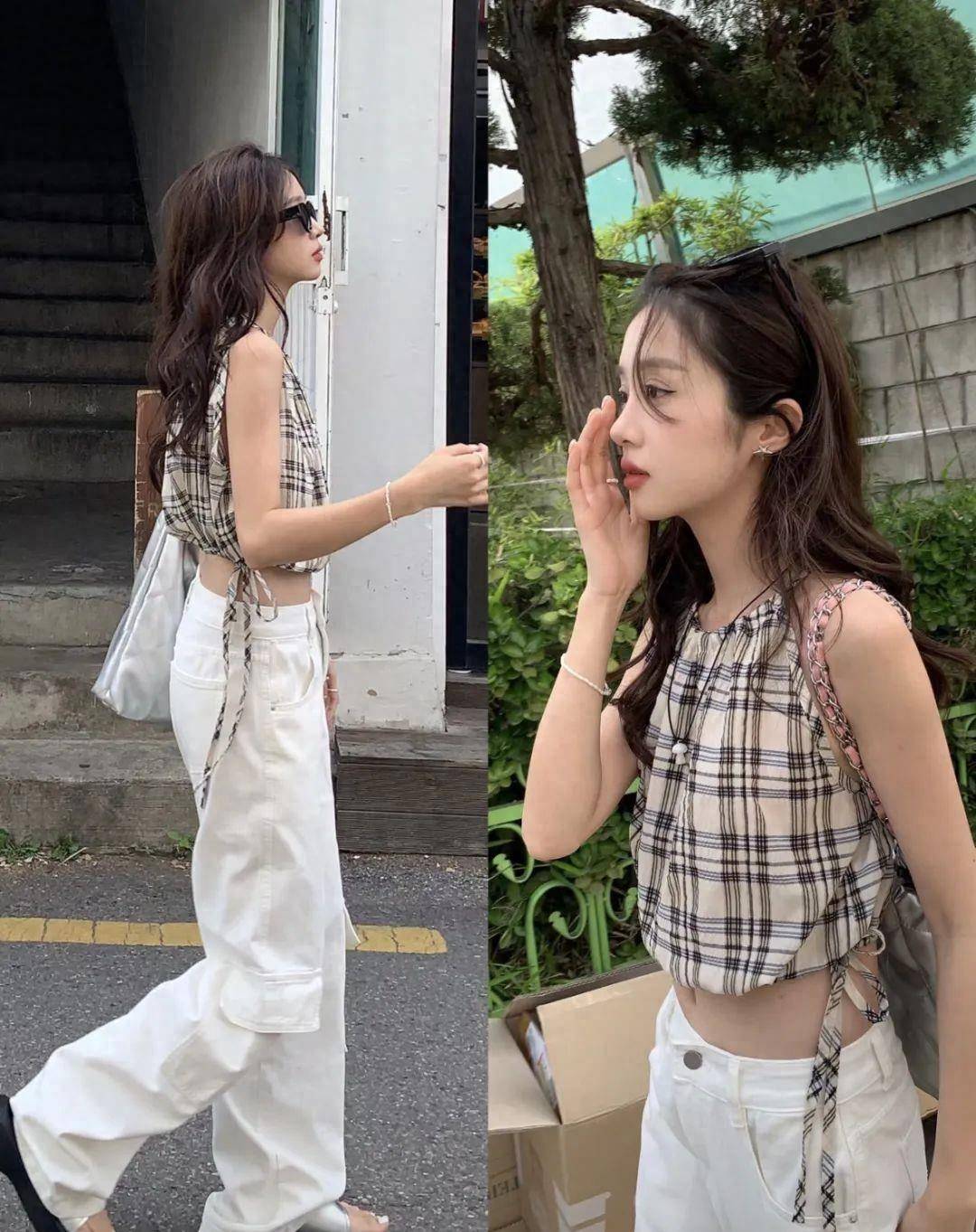 "短上衣"来自王炸,轻薄又清凉,上半身秒变腿!_虞书欣_身材_比例