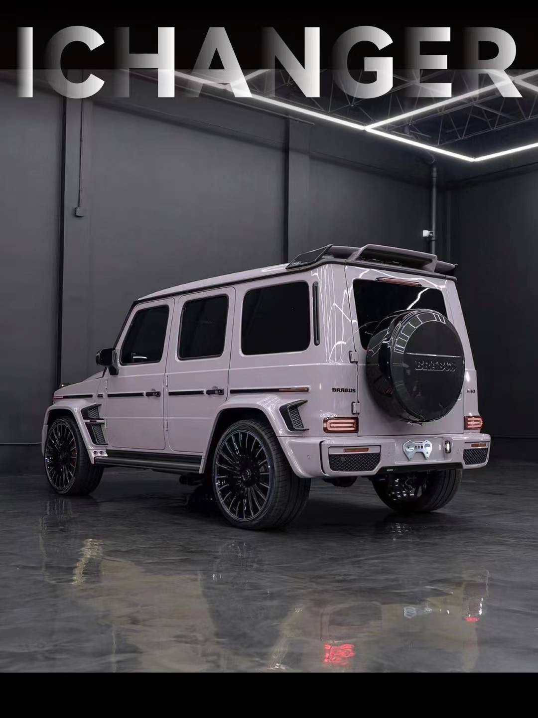 奔驰g63-ichanger改色膜迷雾灰紫, 对这个香芋紫一眼心动_搜狐汽车
