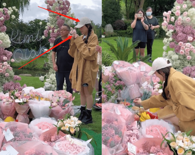 似乎在跟乔任梁说悄悄话,至于说了什么,应该只有她跟乔任梁知道了