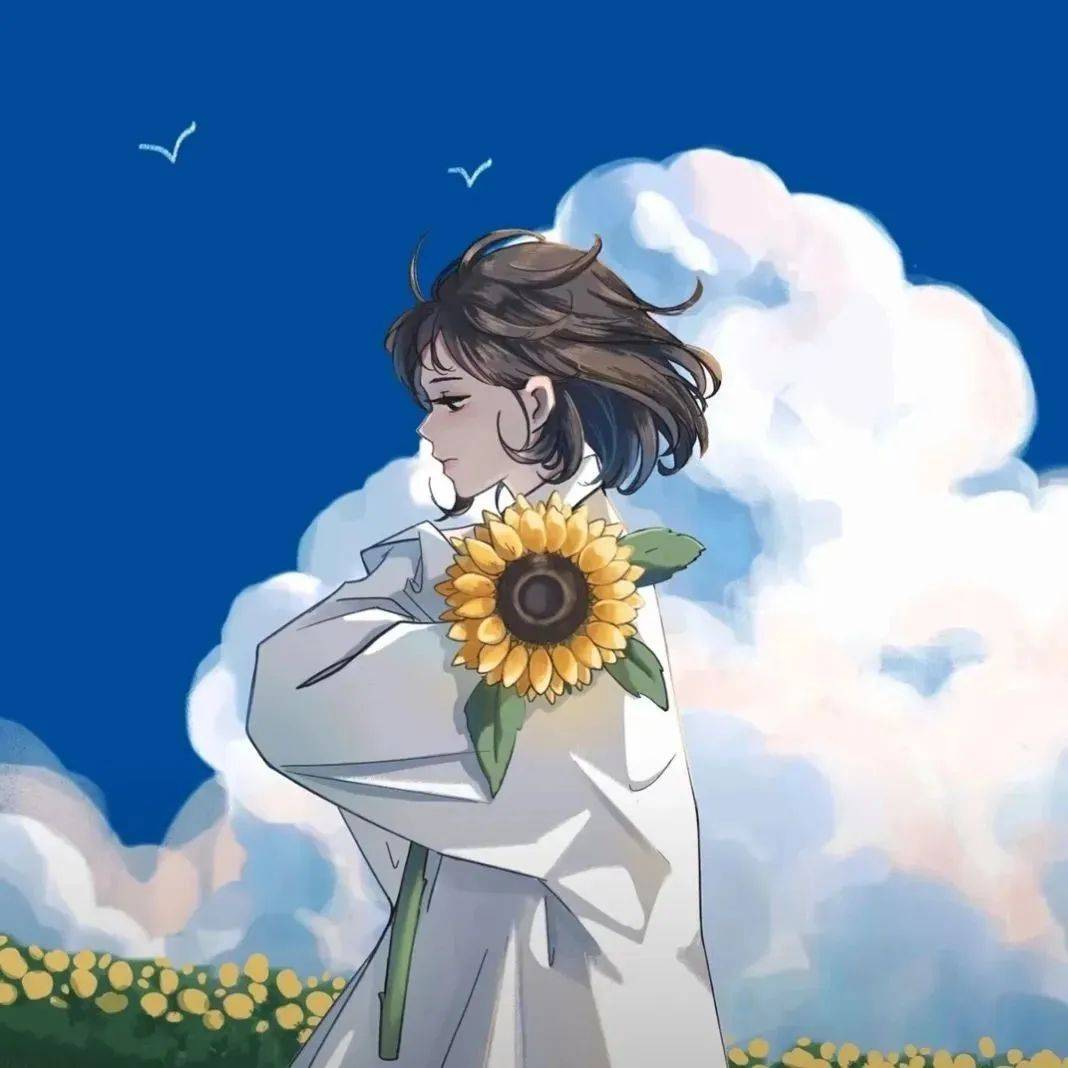 动漫女头|春水碧于天,画船听雨眠_星星