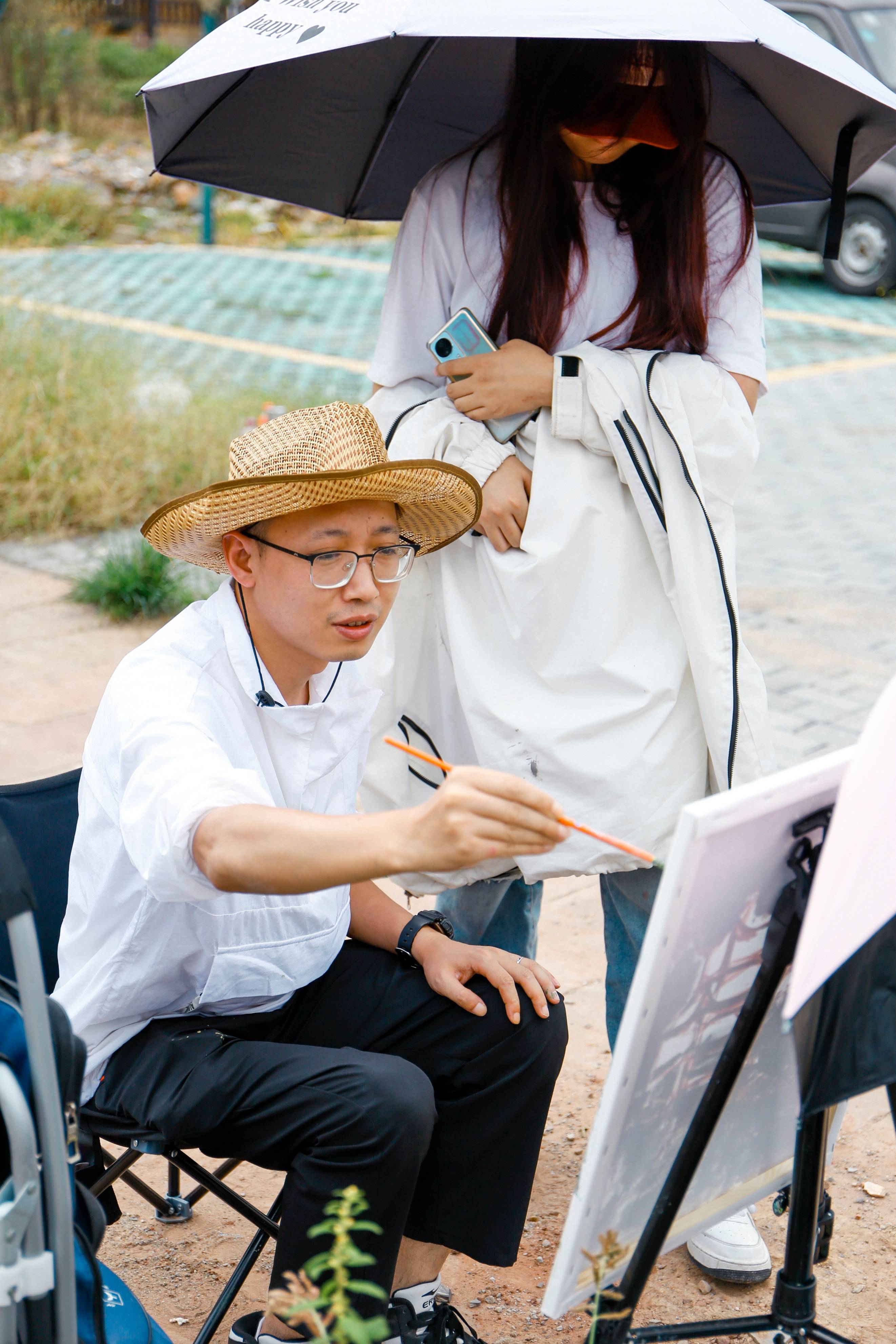 成都首创画室写生纪实_古镇_风景_色彩