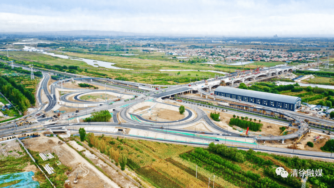 太原清徐县:醋都大桥所有匝道"十一"通车_建设_汾河_主体工程