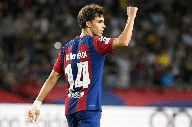 巴塞罗那前锋若昂·菲利克斯谈论他在俱乐部的感觉是多么舒服.