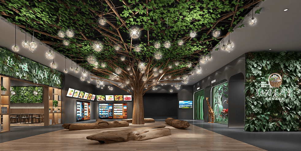 生态环境展览馆设计中如何进行植物绿化和景观规划?_生态性_功能_空间