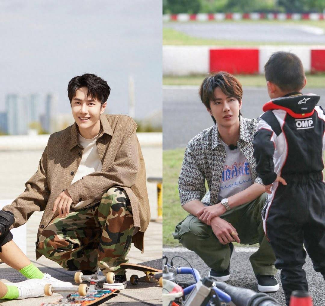 王一博的滑板服成功让他在圈内爆红,鞋子也很受欢迎_运动男孩_安踏