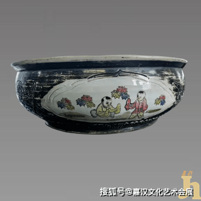 为古代民宅的镇宅之宝:"大清光绪年制"款婴戏纹聚宝盆