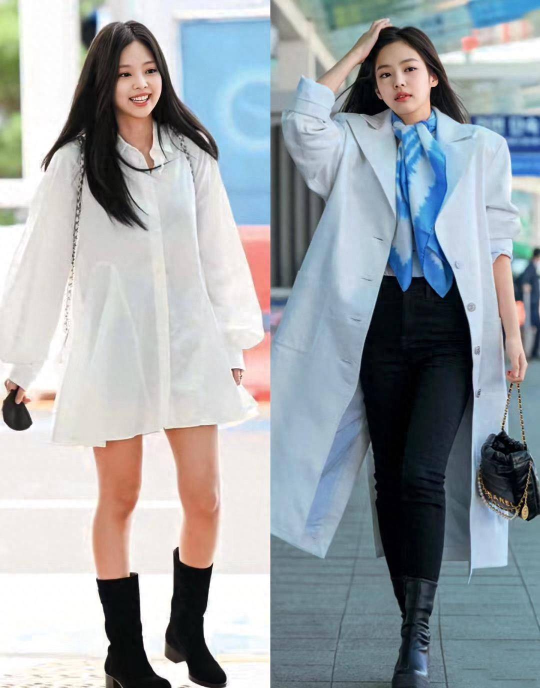 金珍妮真是好时髦,穿衣俏皮大气又显高,真是小个子穿搭模版_衣服_上衣