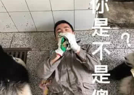 奶爸为教熊团子用奶瓶，躺在地上亲自示范，团子：成熟一点可以吗