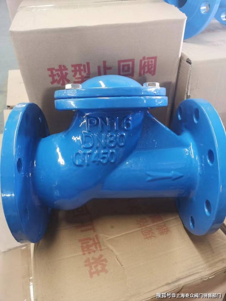 自来水厂碳钢不锈钢专用球形单球双球止回阀hq41x-16q dn300