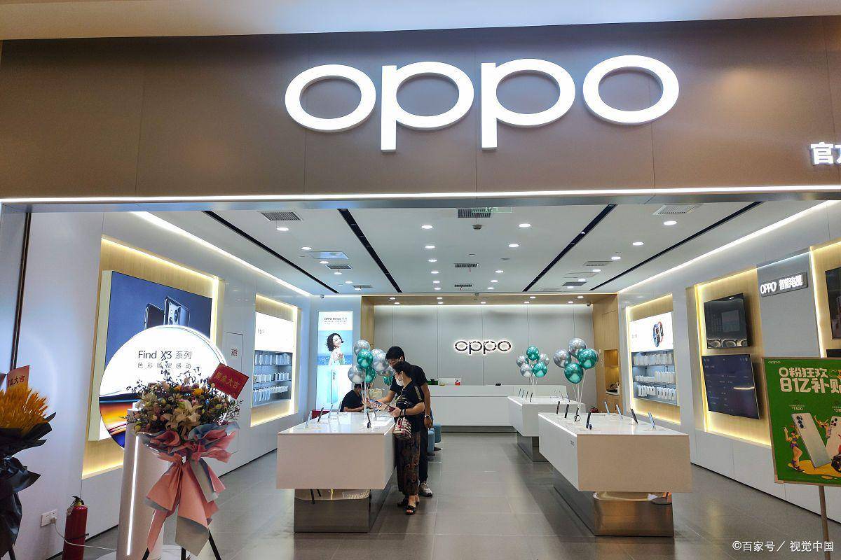 oppo专卖店门头效果图图片