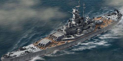 二战时期那些钢铁巨兽-战列舰,卑斯麦也只能第三,第二在美国_法国