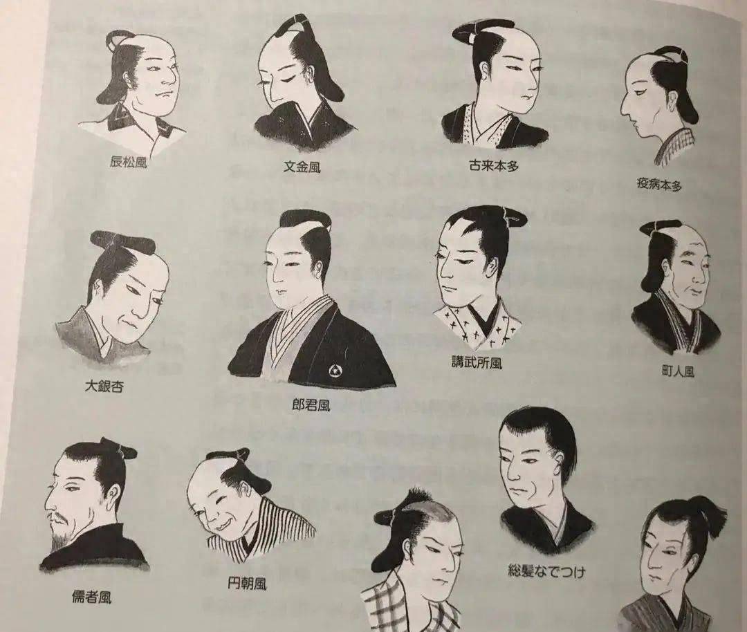 但别笑在古代日本,并不是每个人都能剃这种发型