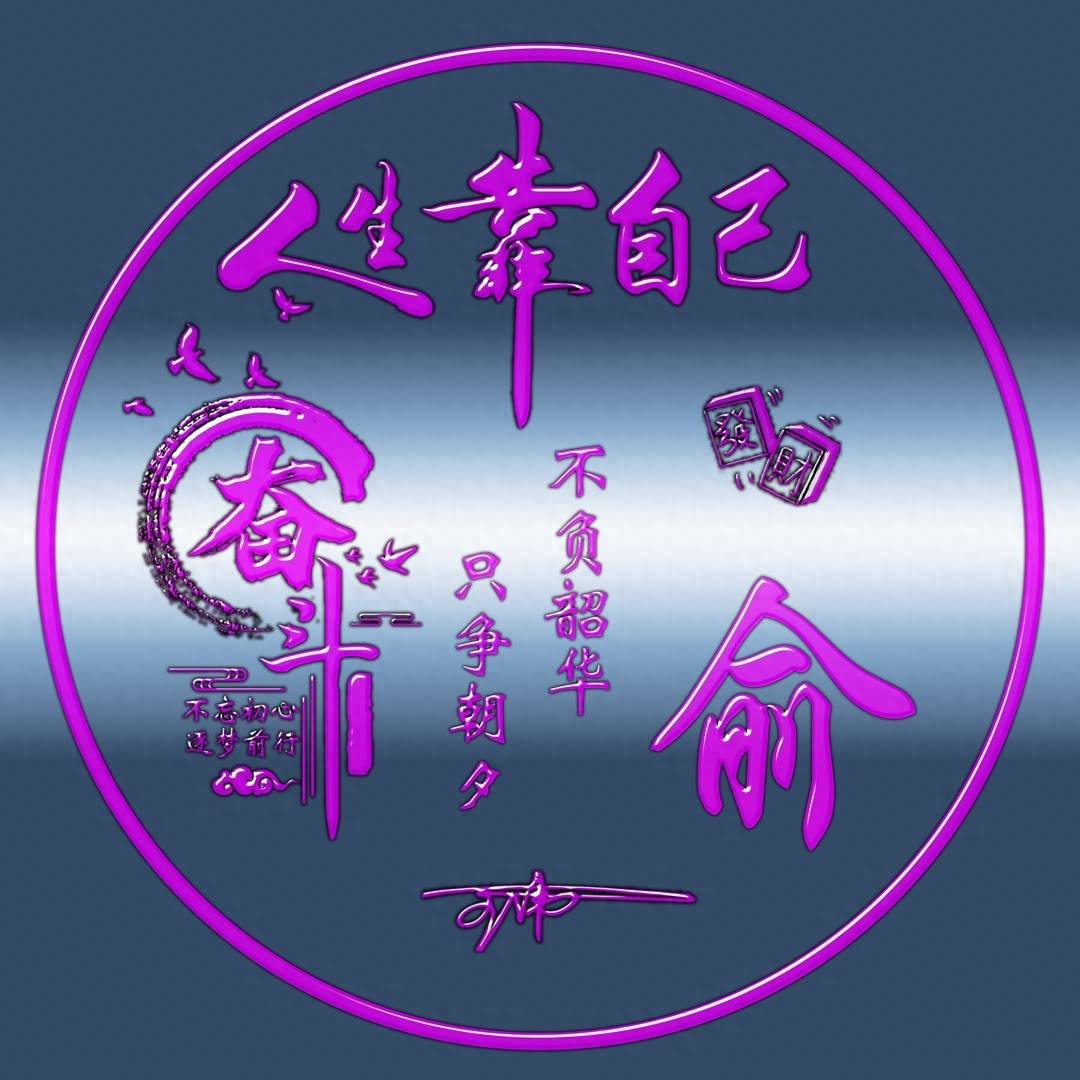 姓氏头像第698期,人生靠自己精致个性签名头像,请查收