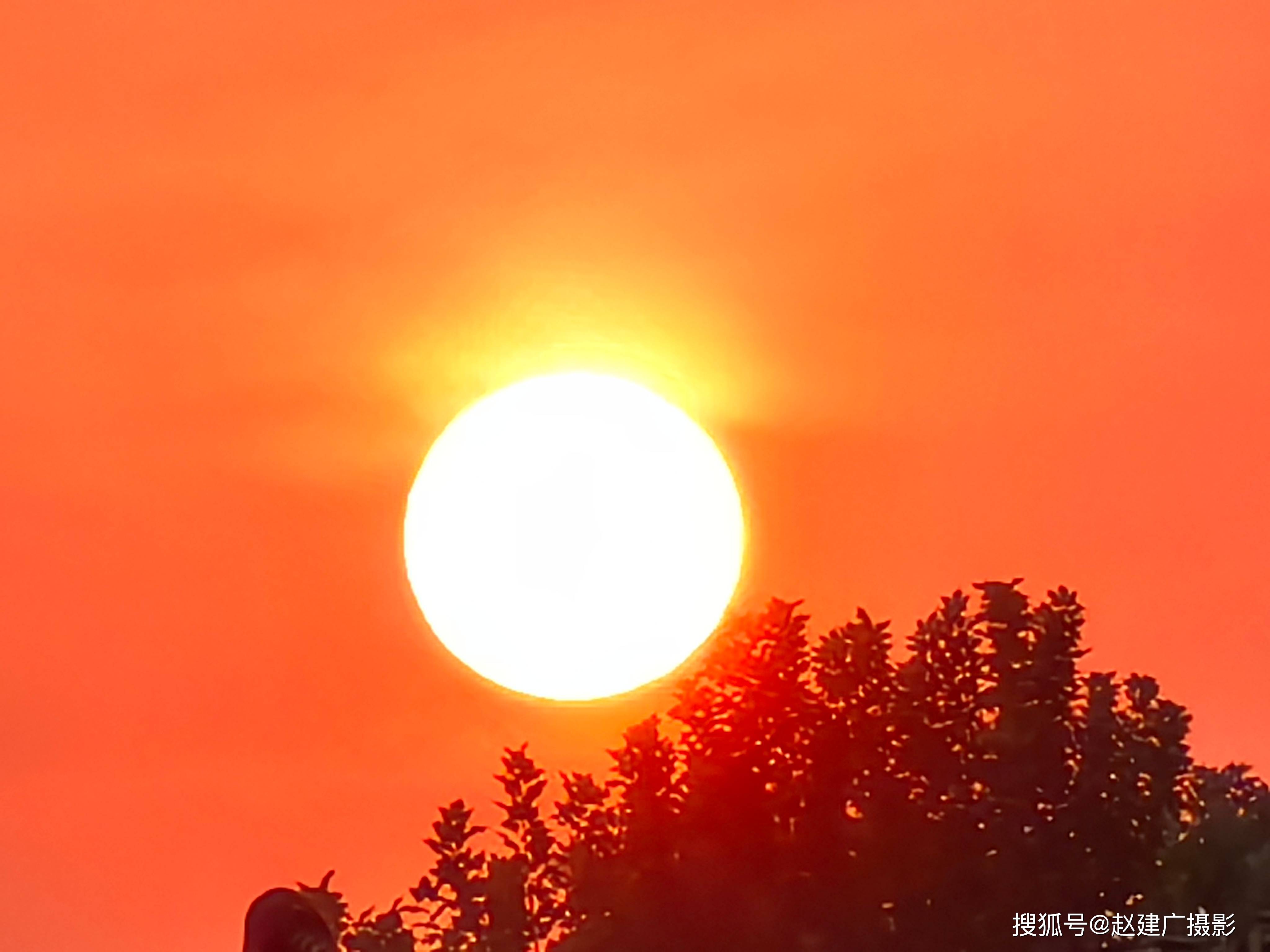 夏天的太阳火红图片