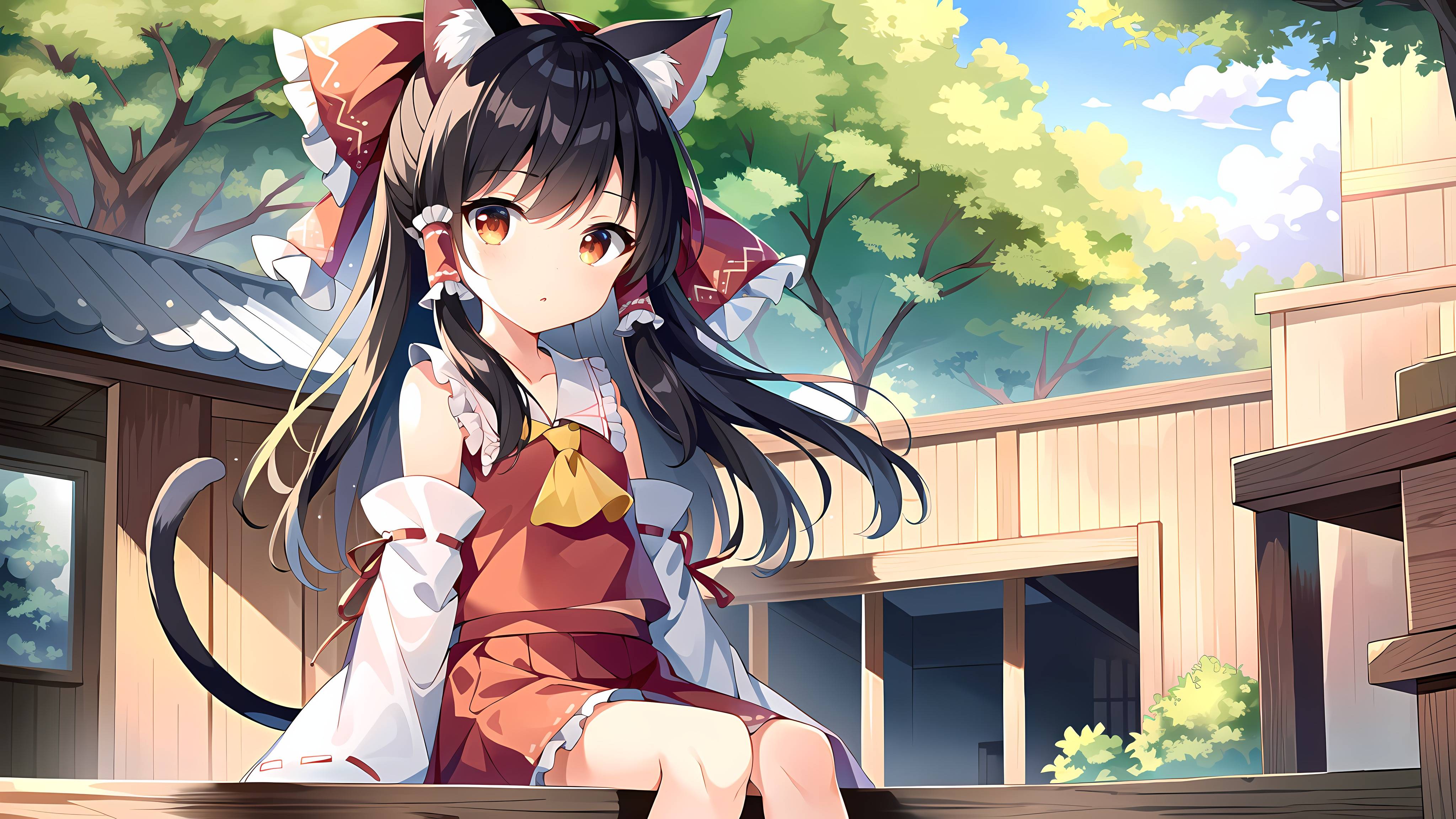 壁纸分享——幻想乡猫耳萝莉异变_角色_雾雨魔理沙_魔法