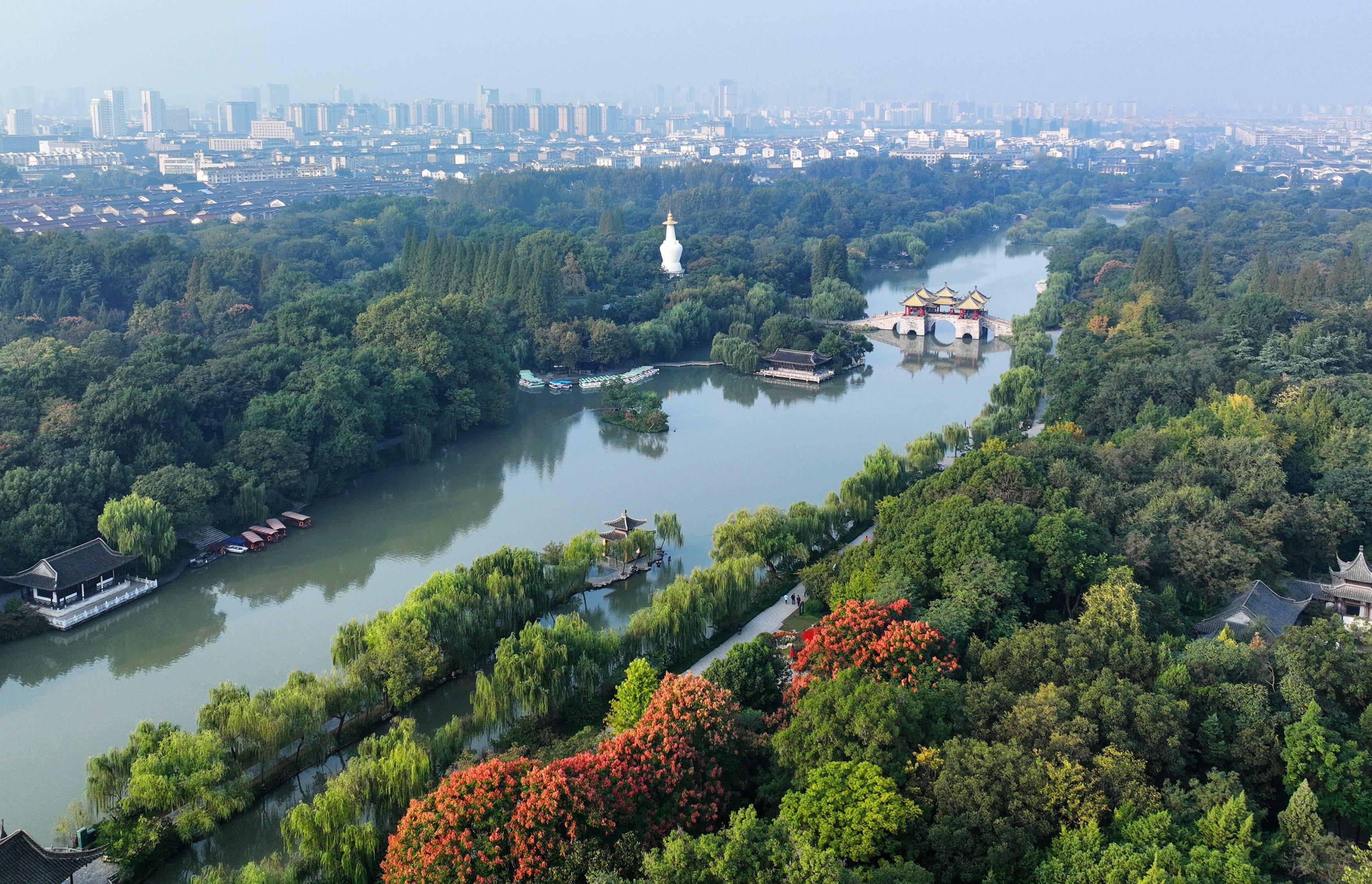 廋西湖最美风景扬州图片