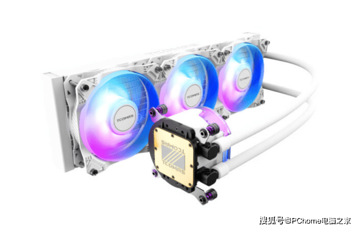 钛钽上新SJ-A080一体式水冷冷头全覆盖导光设计_mm_散热器_平台