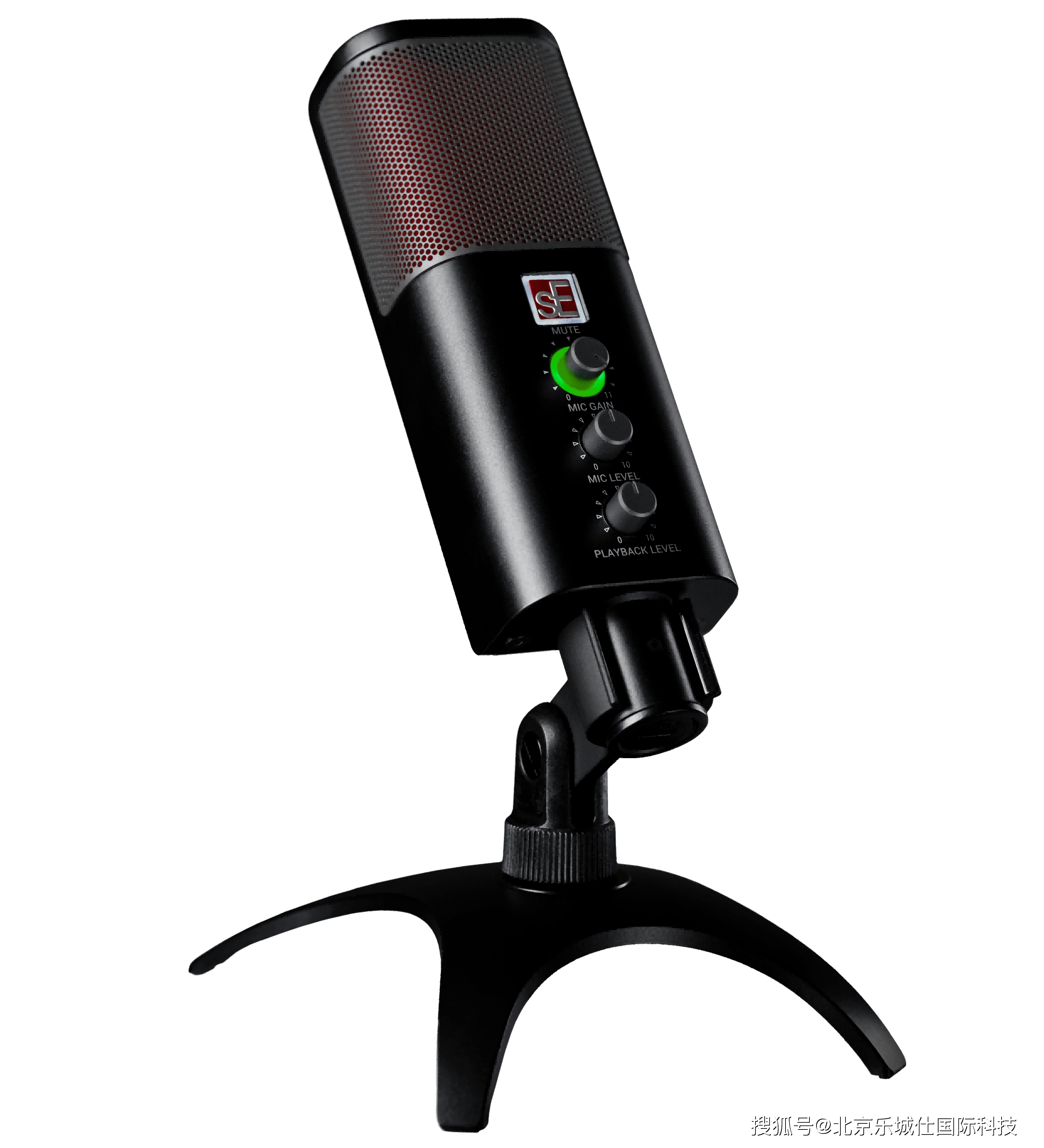 se neom usb麦克风_录音_调节_红色