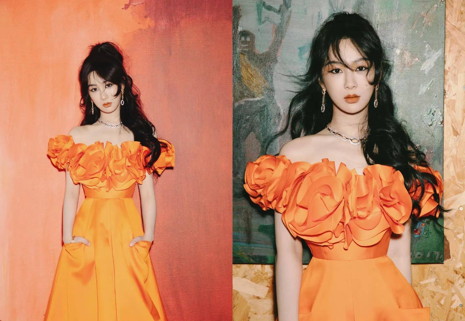 快速查看 |明星在《时尚芭莎》晚会上的看法_造型_热巴_连衣裙