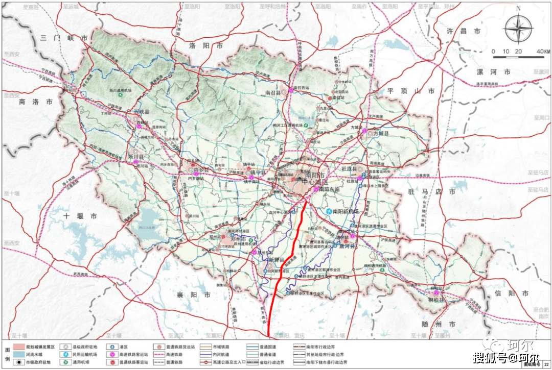 新野高速公路规划地图图片