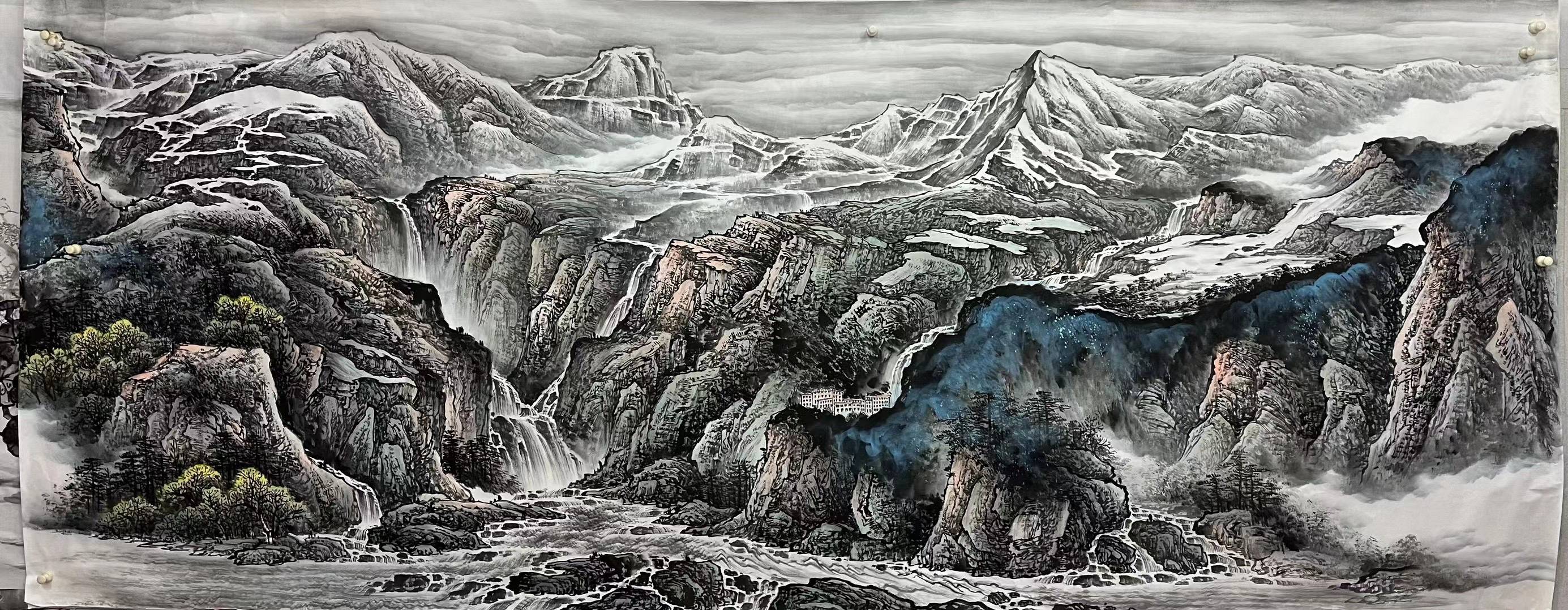 画家 贺润川 贾又福 白雪石 陆俨少 登上山水收藏热度排行榜_作品