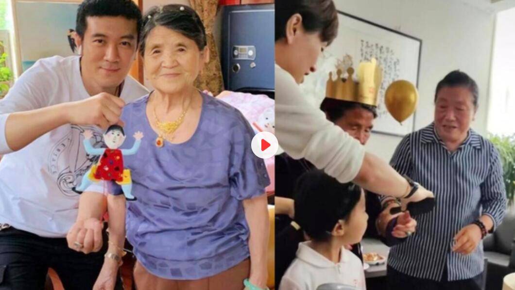 杨子母亲庆88大寿:前儿媳陶虹陪伴,不见黄圣依,输赢一目了然!